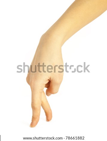 women hands on the white backgrounds