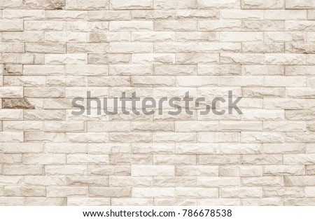 Black and cream brick wall texture background or wallpaper abstract paint to flooring and homework.