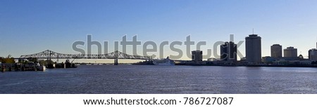 View of New Orleans from the Mississipi River (New Olreans - LA - USA)