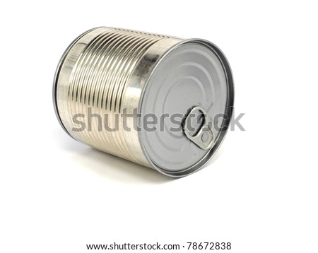 corn can on a white background