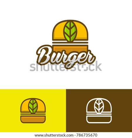 burger vegan logo