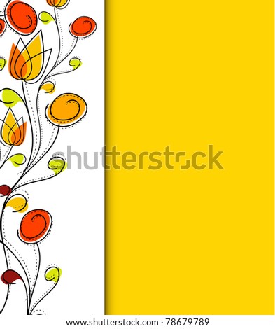 Abstract colorful spring flower pattern background.