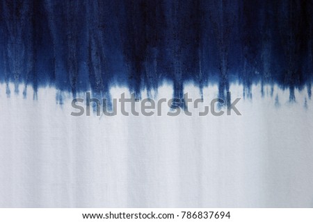 Process dye fabric  indigo color in Phare Thailand. Royalty-Free Stock Photo #786837694