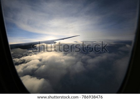 picture from the window of the plane