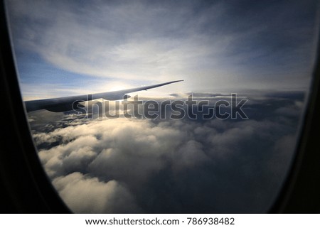 picture from the window of the plane