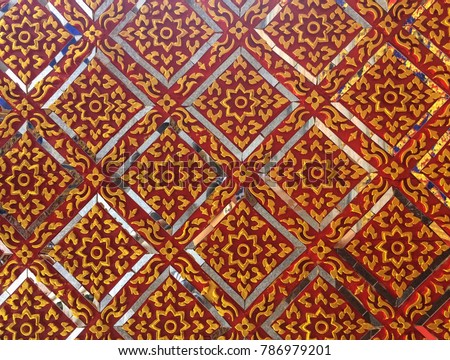 Temple wall pattern