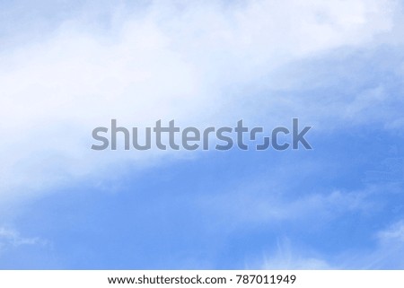 Light cloudscape on blue sky background