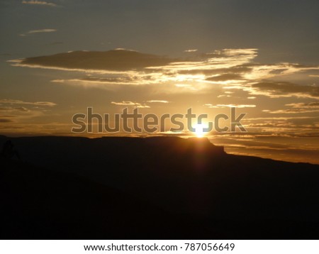 Sunrise in Bryce Canyon.