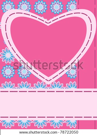 Greeting card with heart