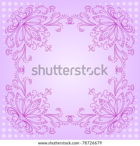 Abstract background, graphic floral pattern