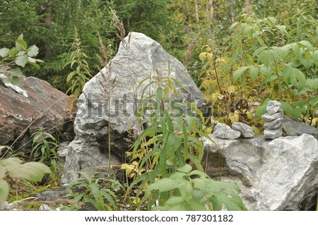 Marble stones in Karelia
