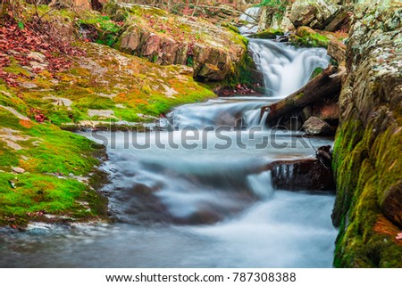Picture of water running through the mountains 