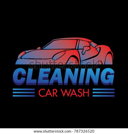 cleaning car wash logo