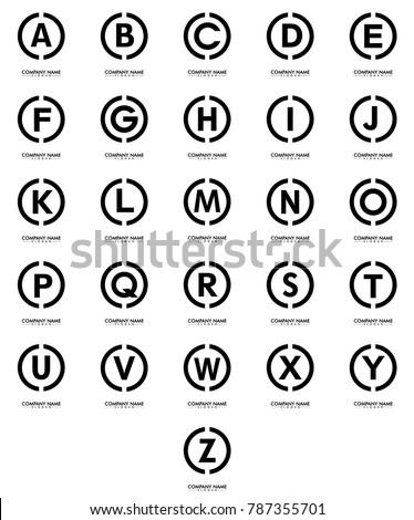 A to Z letters company logo design with white background