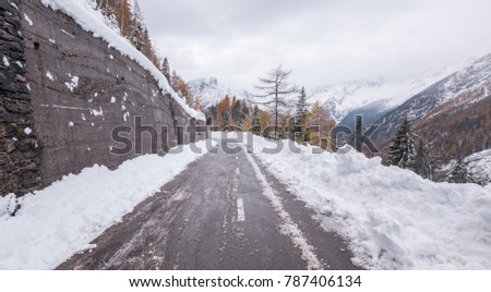 Winter fairytale at Vrsic mountain pass
