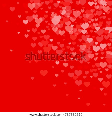 Love background with heart in red. Template for Valentine's Day. An abstract design for packing gifts, postcards, posters, cards. Vector