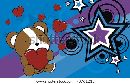 hamster cartoon valentine background