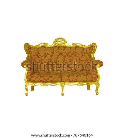 sofa  gold  background