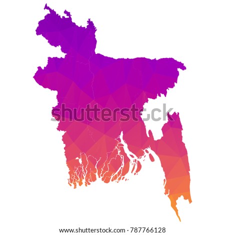 Map-bangladesh map. Each city combines together eps Vector Illustration 10.