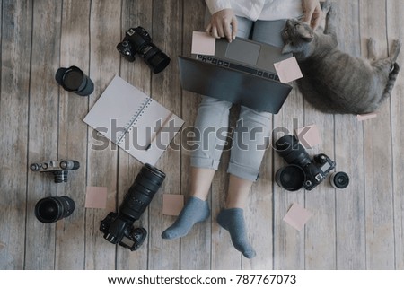 Photographer work space