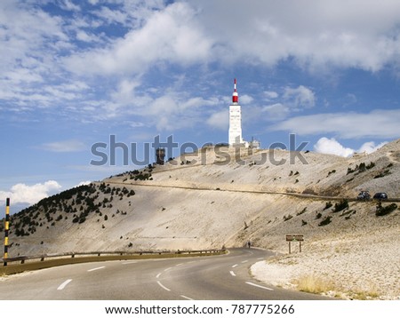 Mont Ventoux, France: local scenery and Provencal villages Royalty-Free Stock Photo #787775266