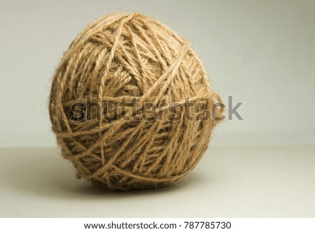 ball of thread, background from natural wool