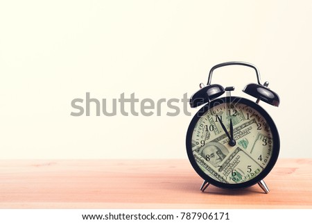 Time is Money Clock concept