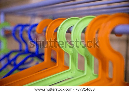 plastic colored hangers