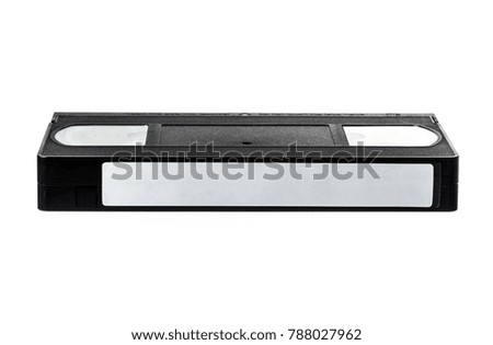 Image of video tape isolated on white background