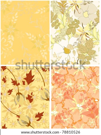 Beautiful vector a seamless pattern floral