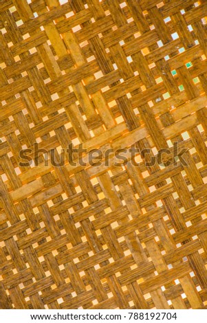 Background of Bamboo Weave, Thailand.