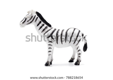 Rubber toy zebra