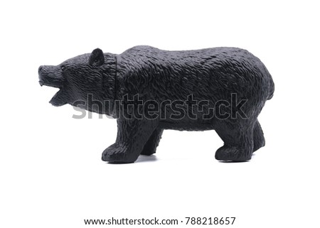 Rubber toy black bear 