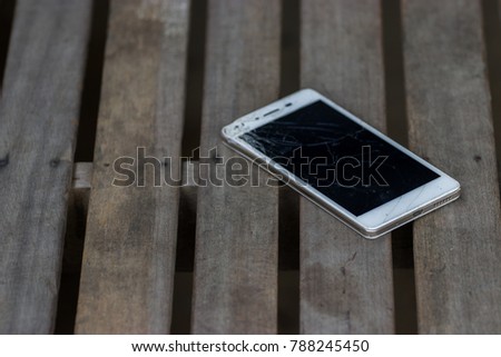 Smartphone screen broken
