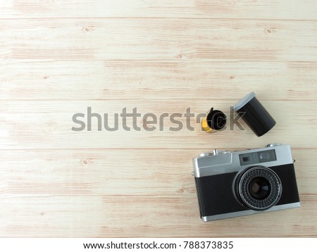 Empty copy space on classic natural wood background decorate with vintage hipster theme