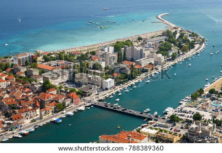 Amazing Omis in Croatia, Split. Royalty-Free Stock Photo #788389360