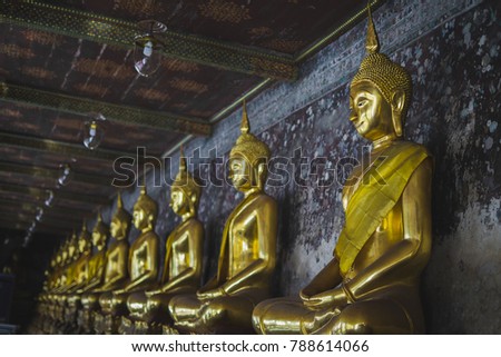 Wat Suthat in Bangkok,in Bangkok,in thailand