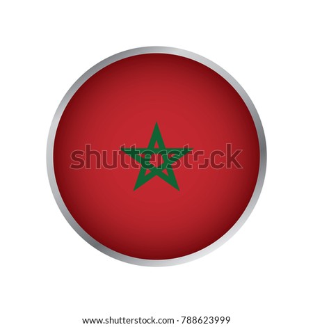 Flag of Morocco (Round icon)