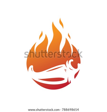 Chili Fire logo designs concept, Chili Logo designs template
