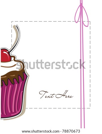 Pink Ribbon and a Yummy Cupcake