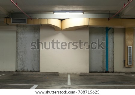 Ventilation system inside basement parking