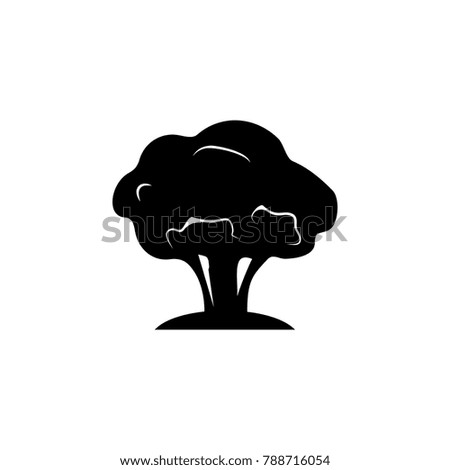 tree silhouette icon. Garden elements. Premium quality graphic design icon. Simple love icon for websites, web design, mobile app, info graphics on white background