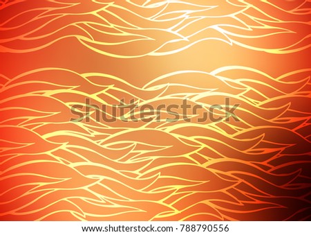 Light Red, Yellow vector indian curved template. Blurred decorative design in Indian style with Zen tangles. The doodle design can be used for your web site.