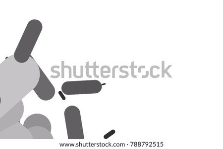 Dark Silver, Gray vector texture with colored capsules. Glitter abstract illustration with colored sticks. The pattern can be used for medical ad, booklets, leaflets