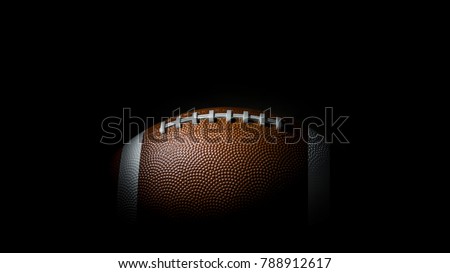 American football on dark background. Super bowl. Wallpaper Royalty-Free Stock Photo #788912617