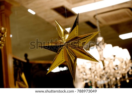 decoration golden star