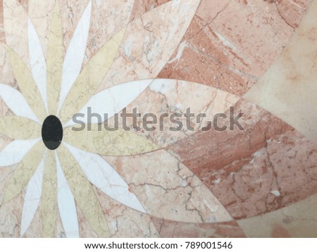 Background surface of terrazzo floor