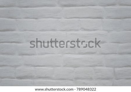 White brick wall, texture