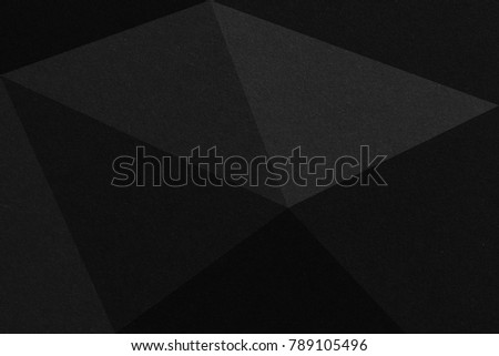 Black triangular abstract background, Grunge surface
