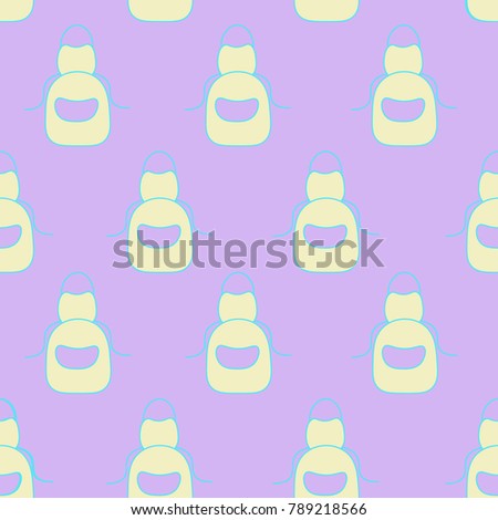 Seamless pattern with aprons and fruits